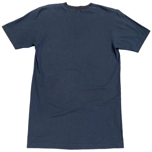 CBR Mens S Black Tshirt Gold Grill Vampire Teeth Mouth Metallic Graphic Print - Picture 3 of 9